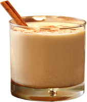 holiday eggnog with cinnamon